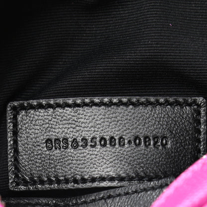 Saint Laurent Grain De Poudre Matelasse Monogram Baby Lou Camera Bag Electric Fuxia 6 of 6