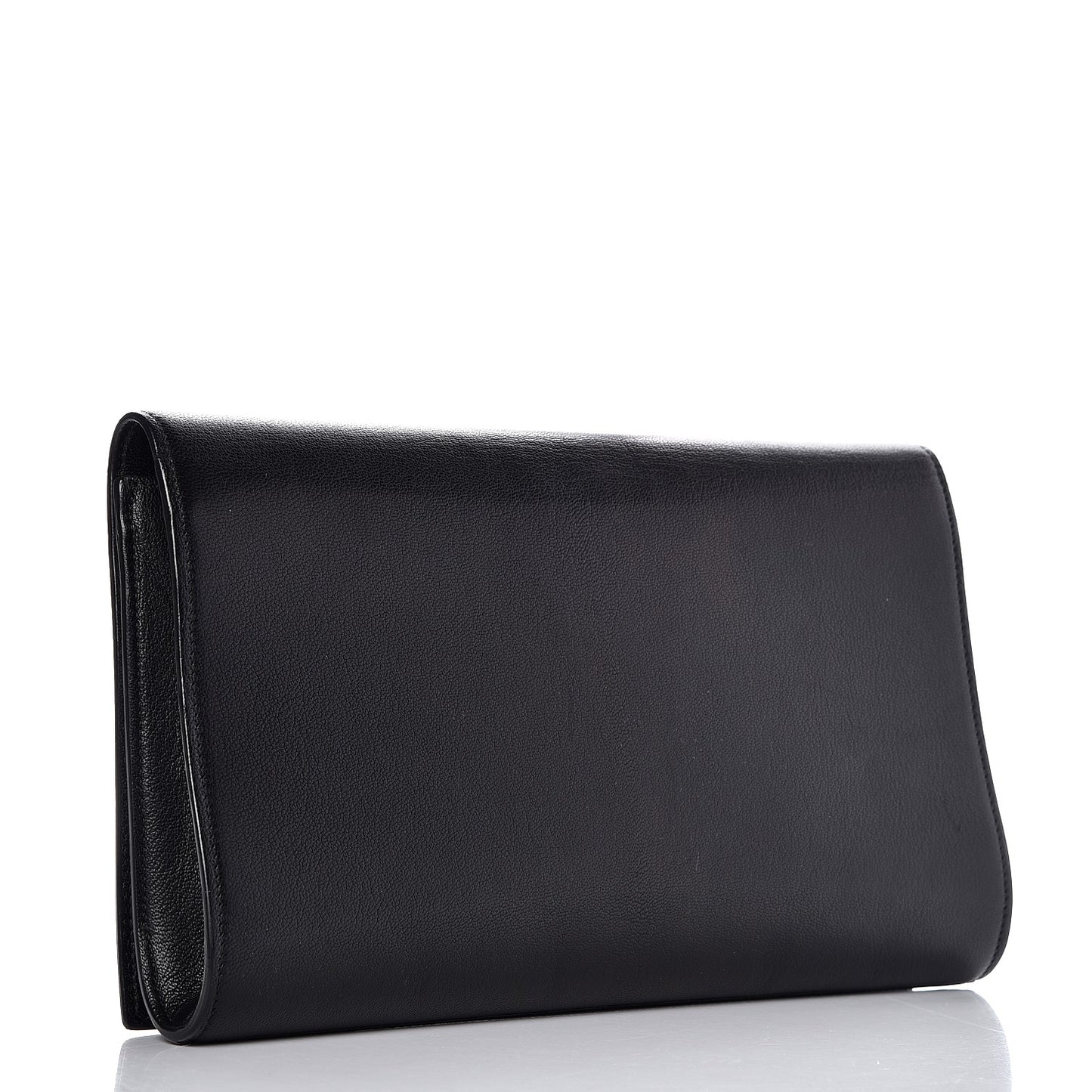Calfskin Monogram Large Belle De Jour Clutch Black