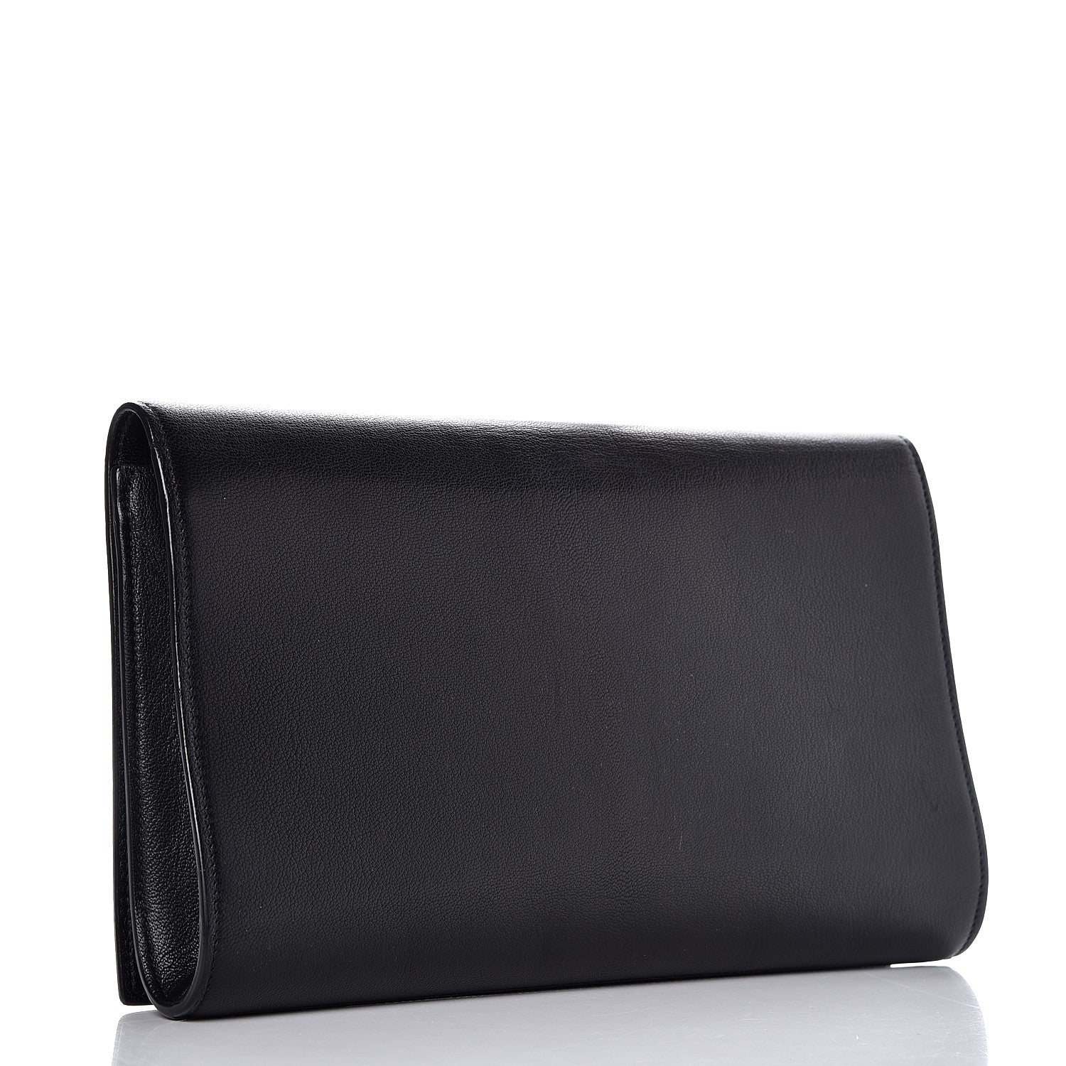 Saint Laurent Calfskin Monogram Large Belle De Jour Clutch Black 2 of 9