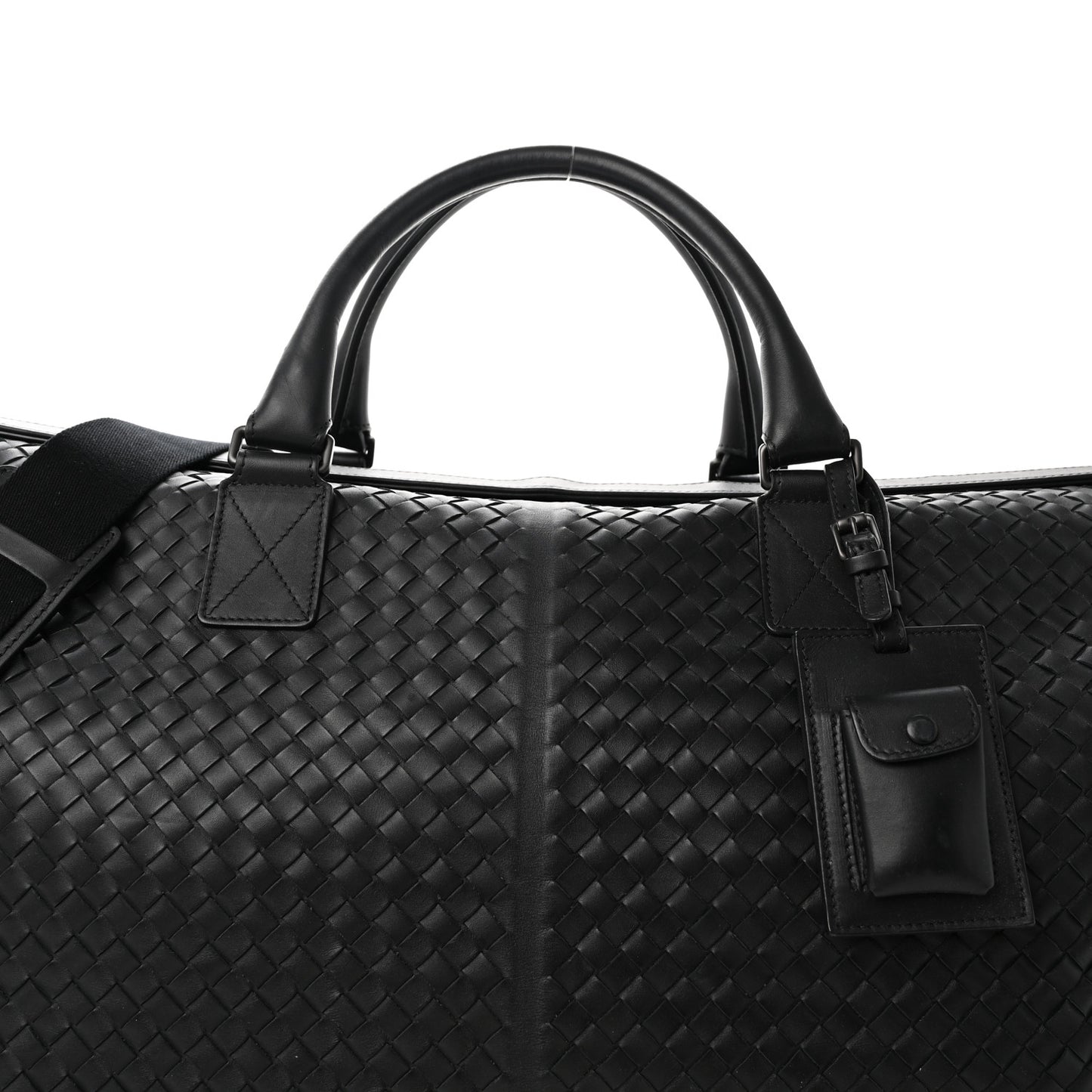 Nappa Intrecciato VN Large Duffel Ebano