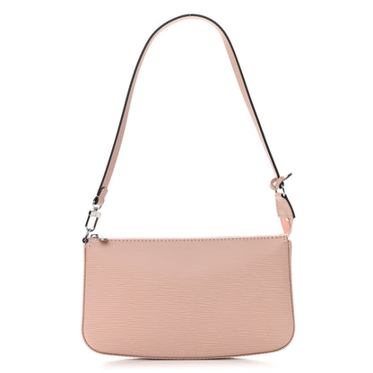 Louis Vuitton Epi Pochette Accessories NM Rose Ballerine 1 of 11
