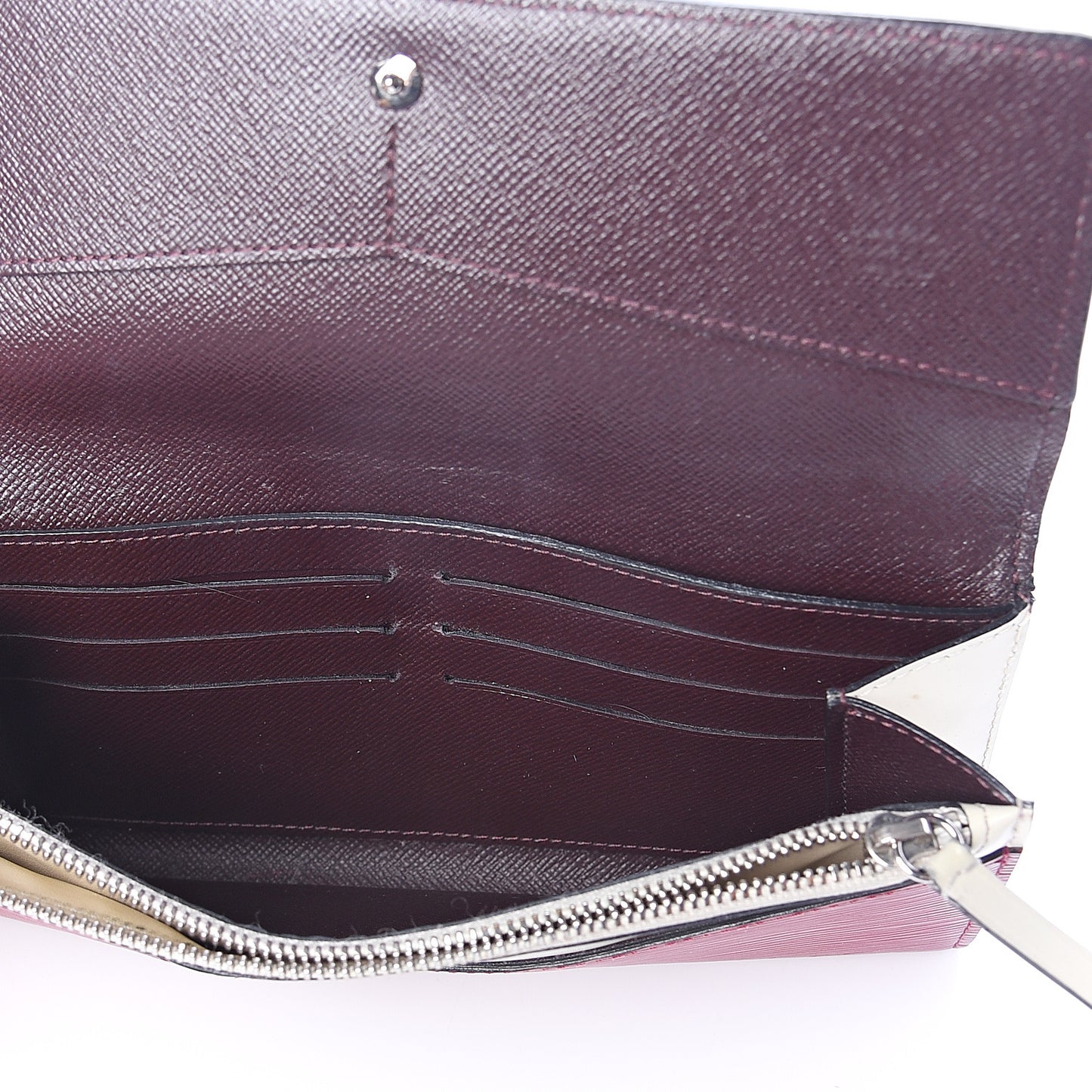 Electric Epi Flore Wallet Tri-Color Prune