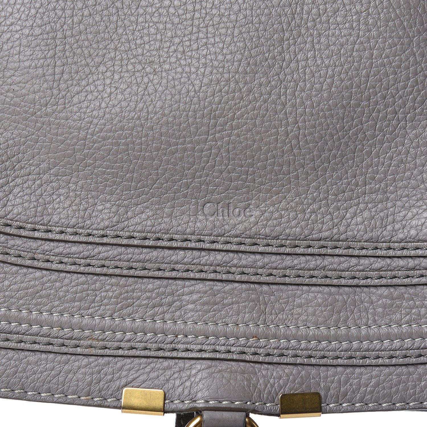 Chloe Calfskin Large Marcie Satchel Cashmere Grey 8 of 14
