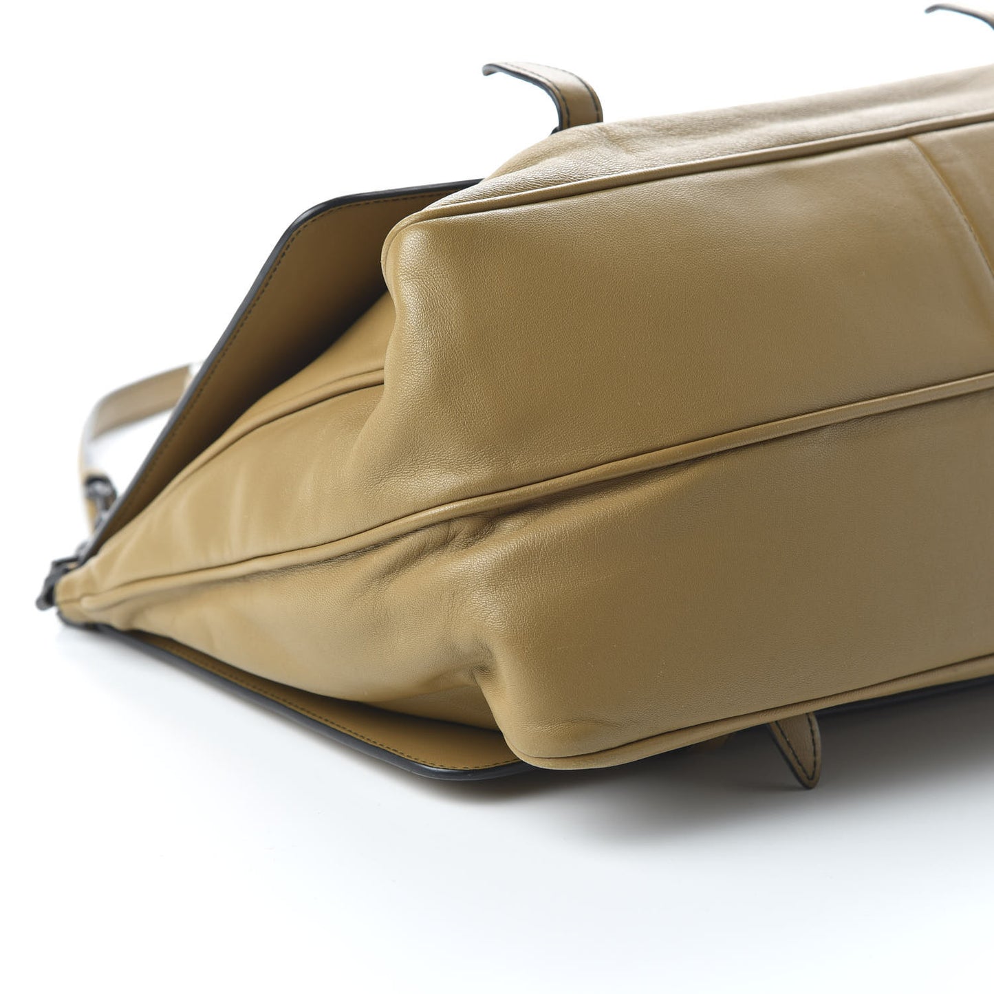 Nappa Intrecciato Medium Monaco Satchel Camel