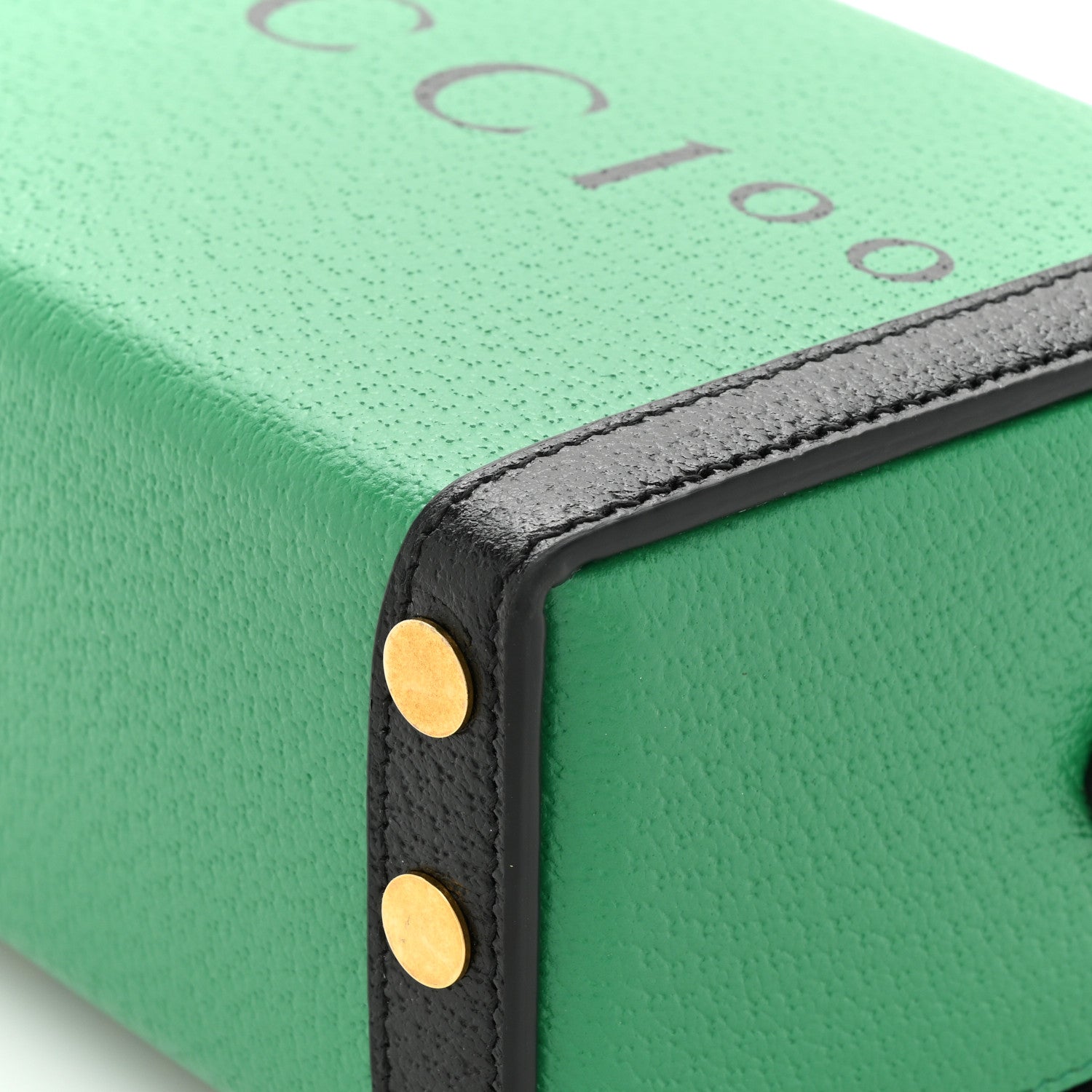 Gucci Grained Calfskin Gucci 100 Mini Bag Green 10 of 11