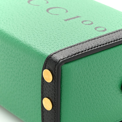 Gucci Grained Calfskin Gucci 100 Mini Bag Green 10 of 11