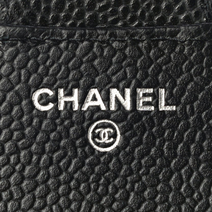 Chanel Caviar Quilted Compact Flap Wallet Black 6 of 12