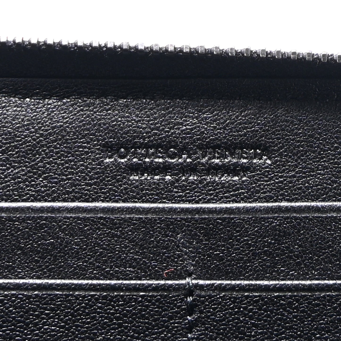Nappa Intrecciato Zip Around Wallet Medium Grey
