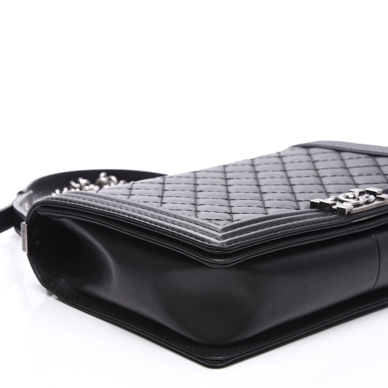 Chanel Calfskin Quilted Large Boy Flap Black 8 of 10