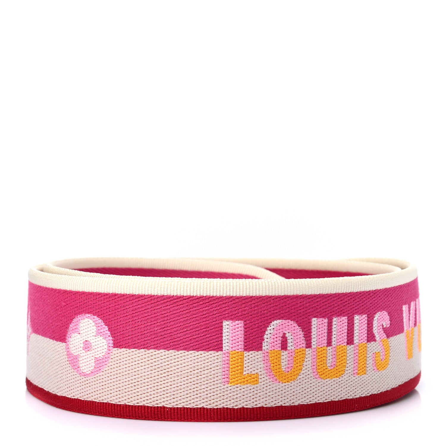 Louis Vuitton Jacquard Speedy Bandouliere 20 Shoulder Strap Fuchsia 2 of 3