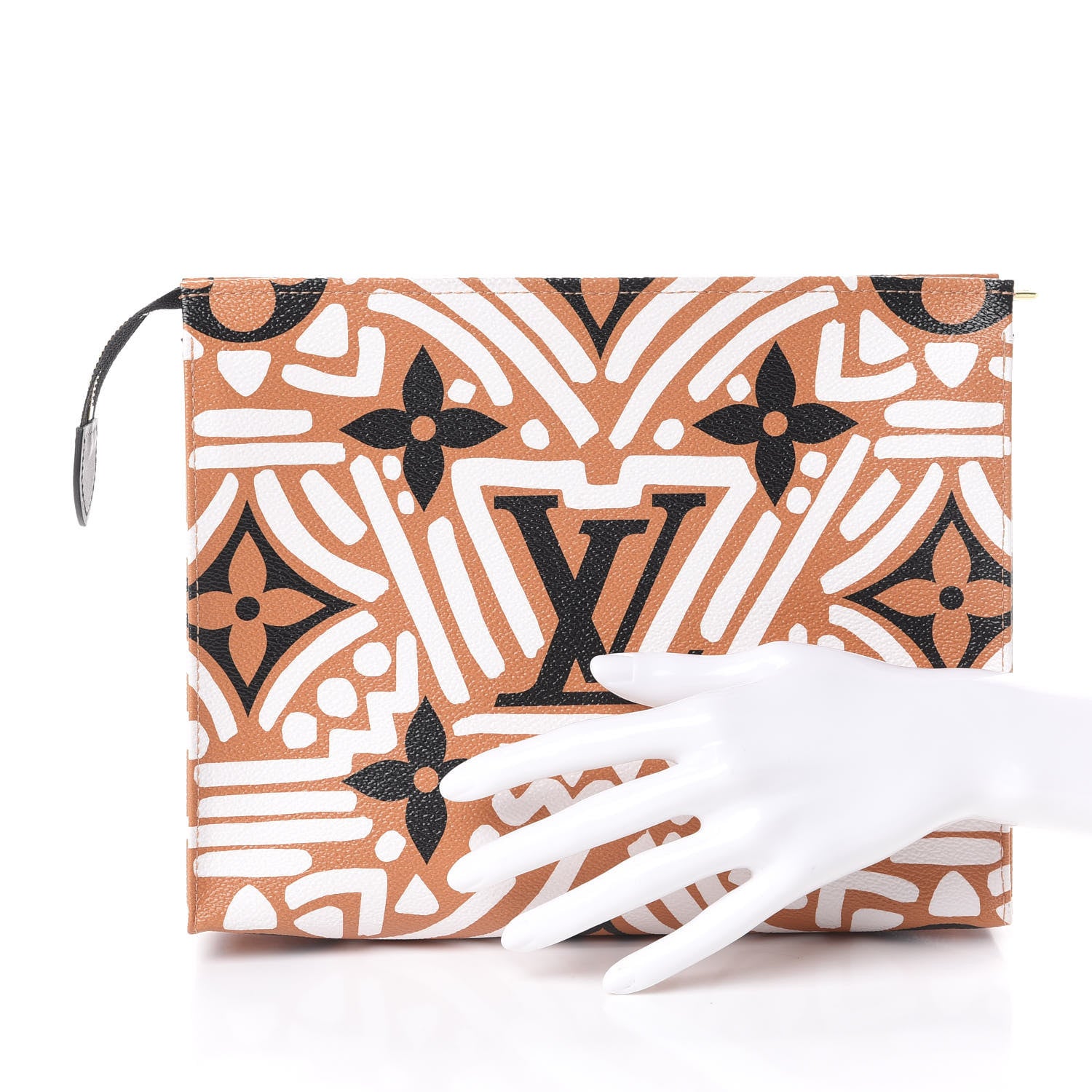 Louis Vuitton Monogram Giant Crafty Pochette Toiletry 26 Creme Caramel 2 of 6
