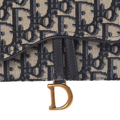 Christian Dior Oblique Saddle Belt Bag Blue 9 of 12