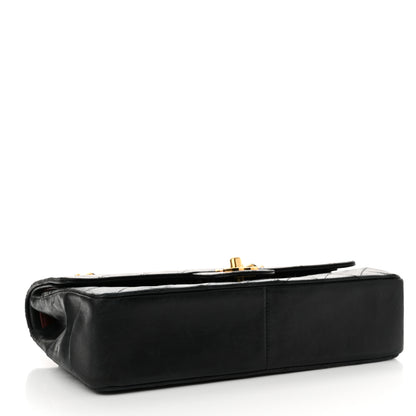 Chanel Lambskin Quilted Medium Double Flap Black 4 of 23