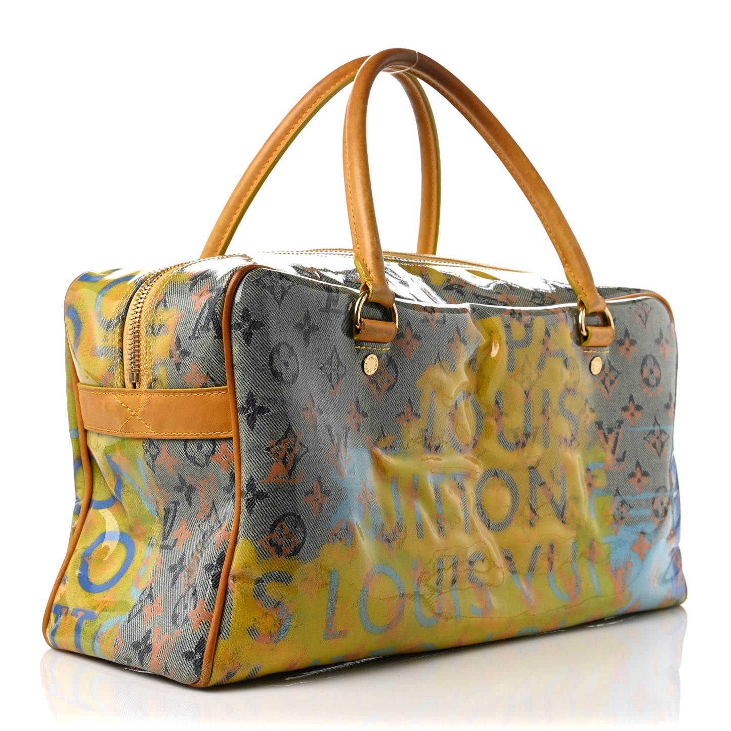 Monogram Pulp Defile Weekender PM Yellow