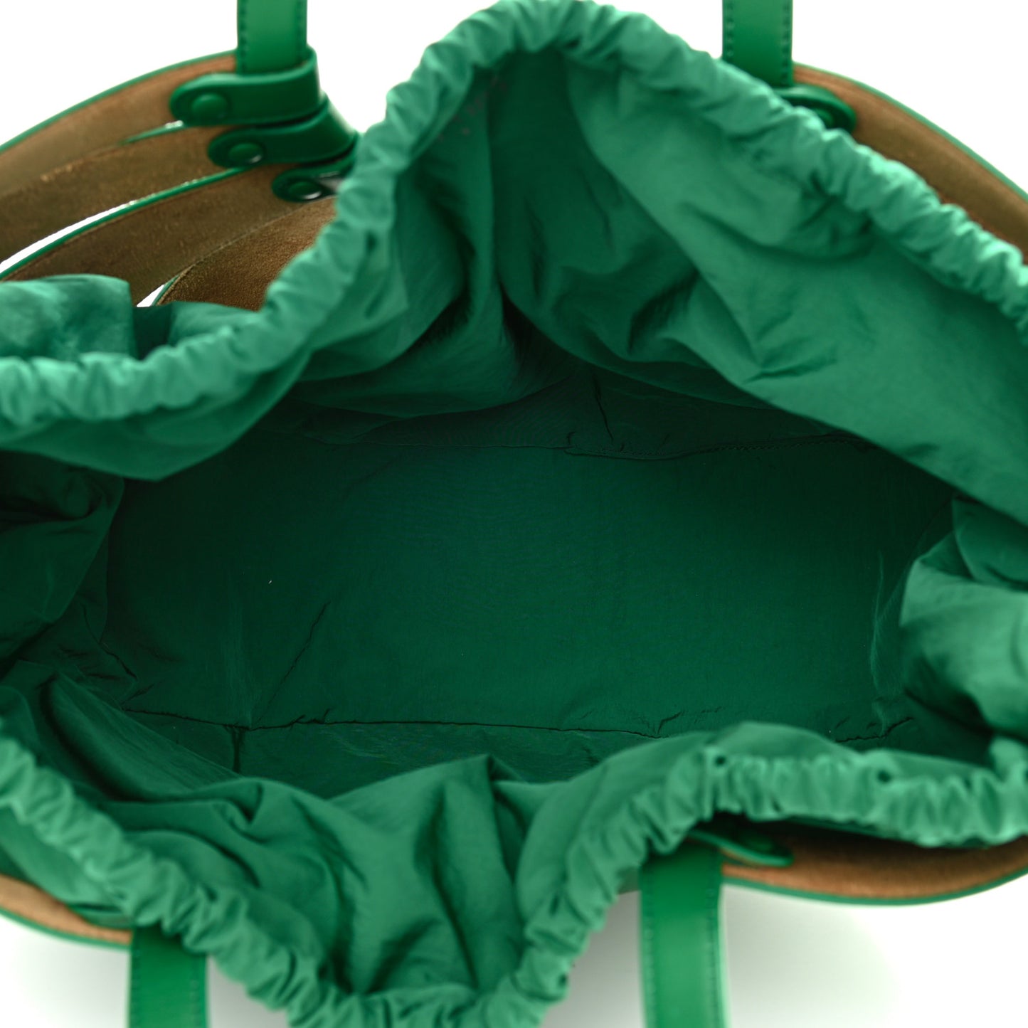 French Calfskin Shell Bag Racing Green