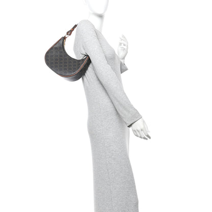 Celine Triomphe Canvas Calfskin Ava Shoulder Bag Tan 2 of 12