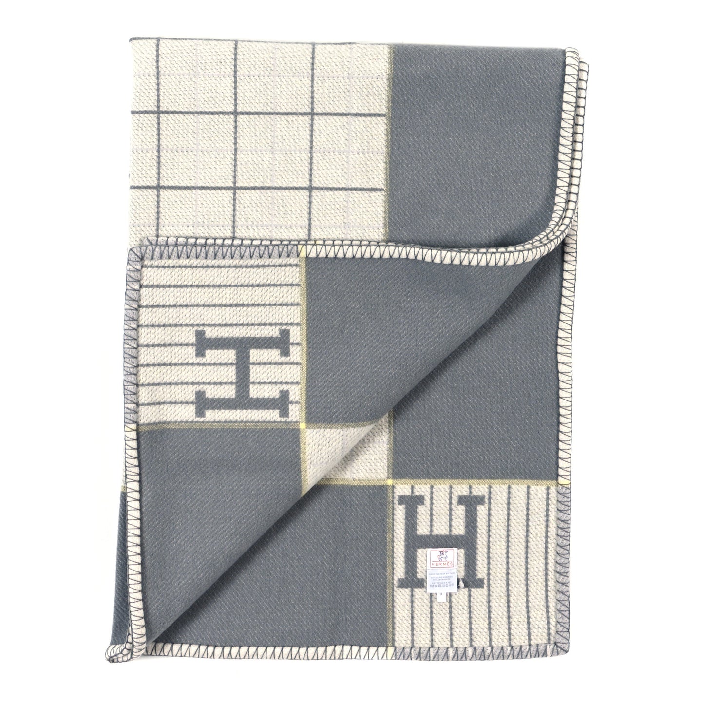 Wool Cashmere Avalon Cabriole Blanket Gris Perle