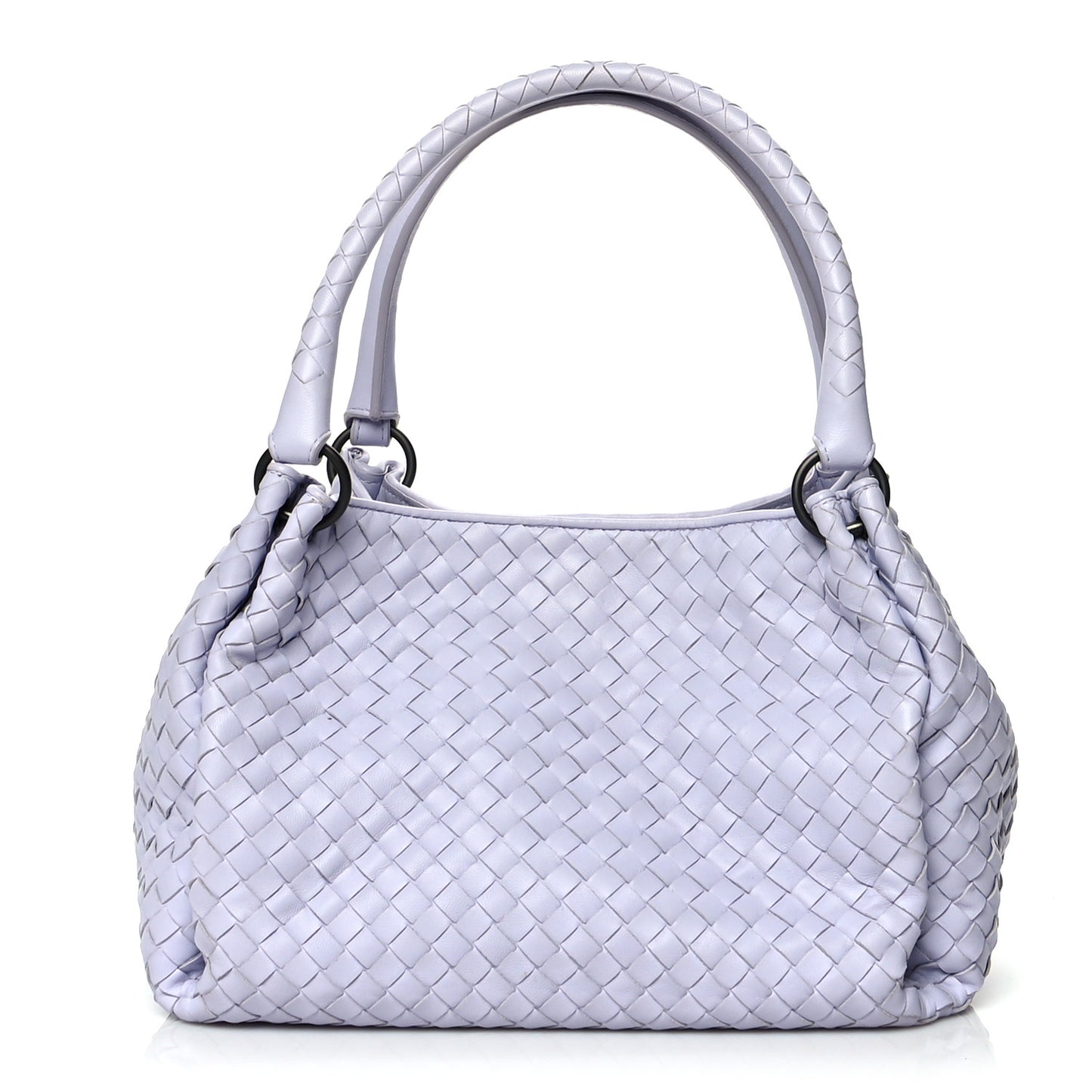 Nappa Intrecciato Parachute Bag Oyster Lilac