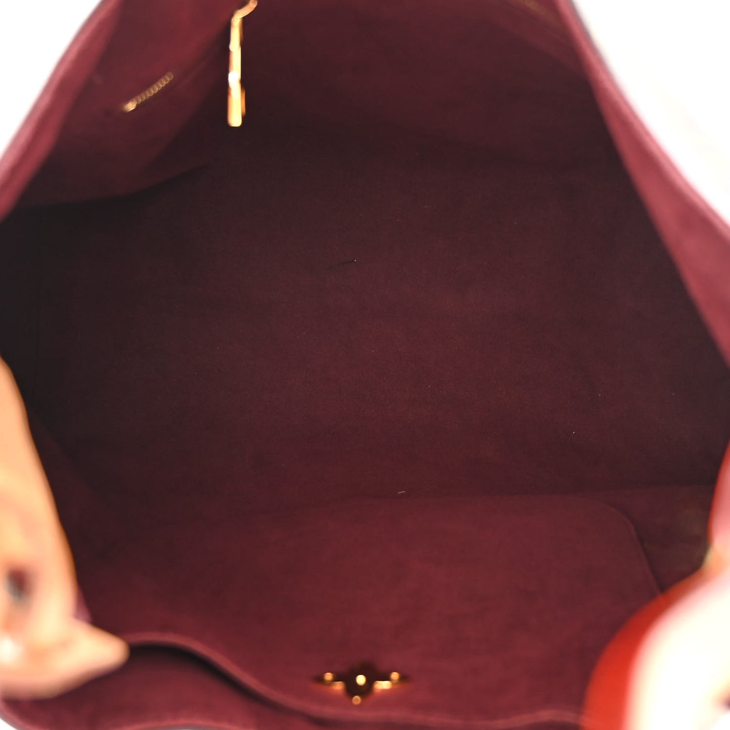 Monogram Flower Hobo Beige