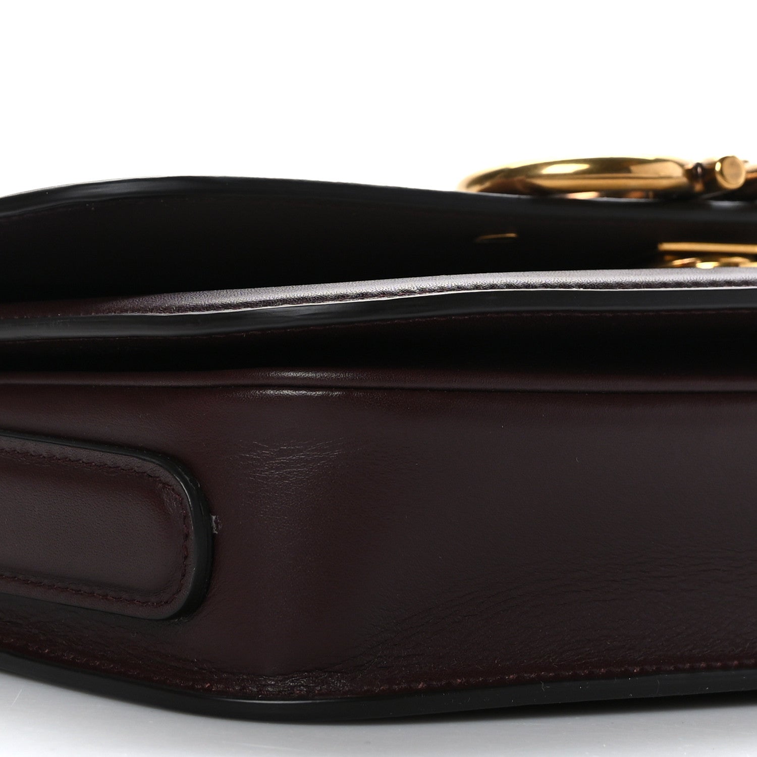 Salvatore Ferragamo Calfskin Canvas Small Trapezio Crossbody Burgundy 7 of 8