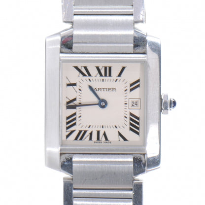 Cartier Stainless Steel 25mm Tank Francaise Quartz Watch 1 of 6