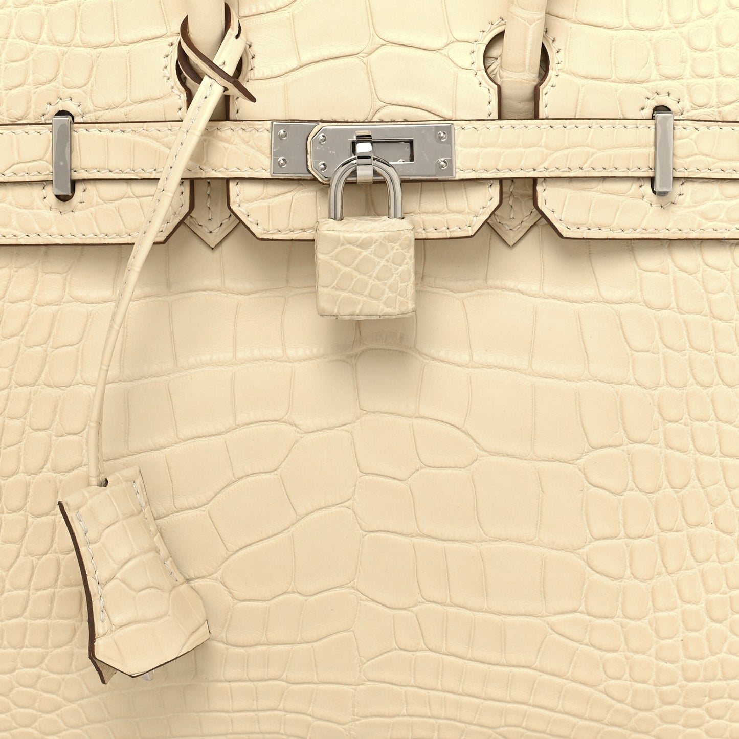Matte Alligator Birkin 25 Vanille