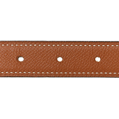 Hermes Epsom Swift 24mm Mini Constance Guilloche H Belt 90 36 Black Gold 3 of 5