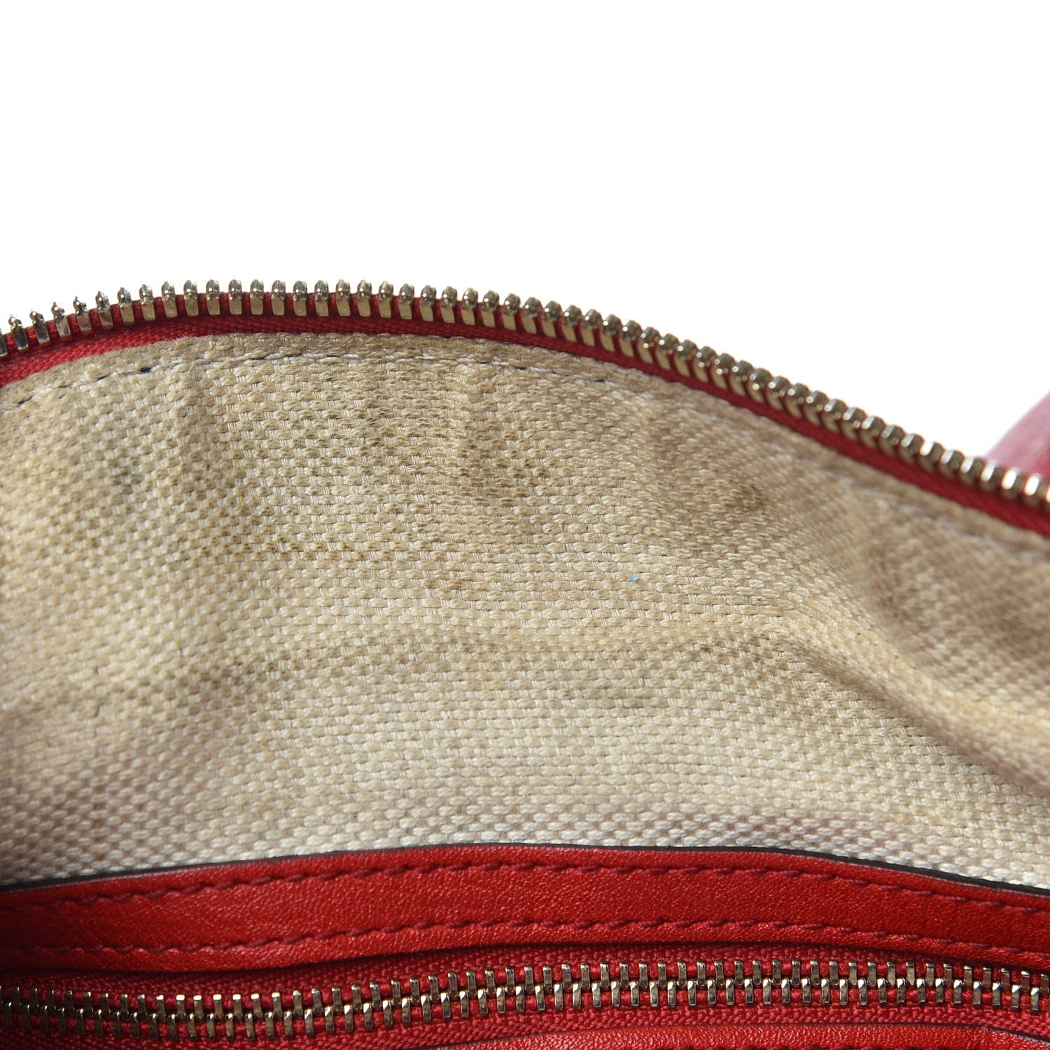 Gucci Pebbled Calfskin Medium Soho Boston Red 14 of 15