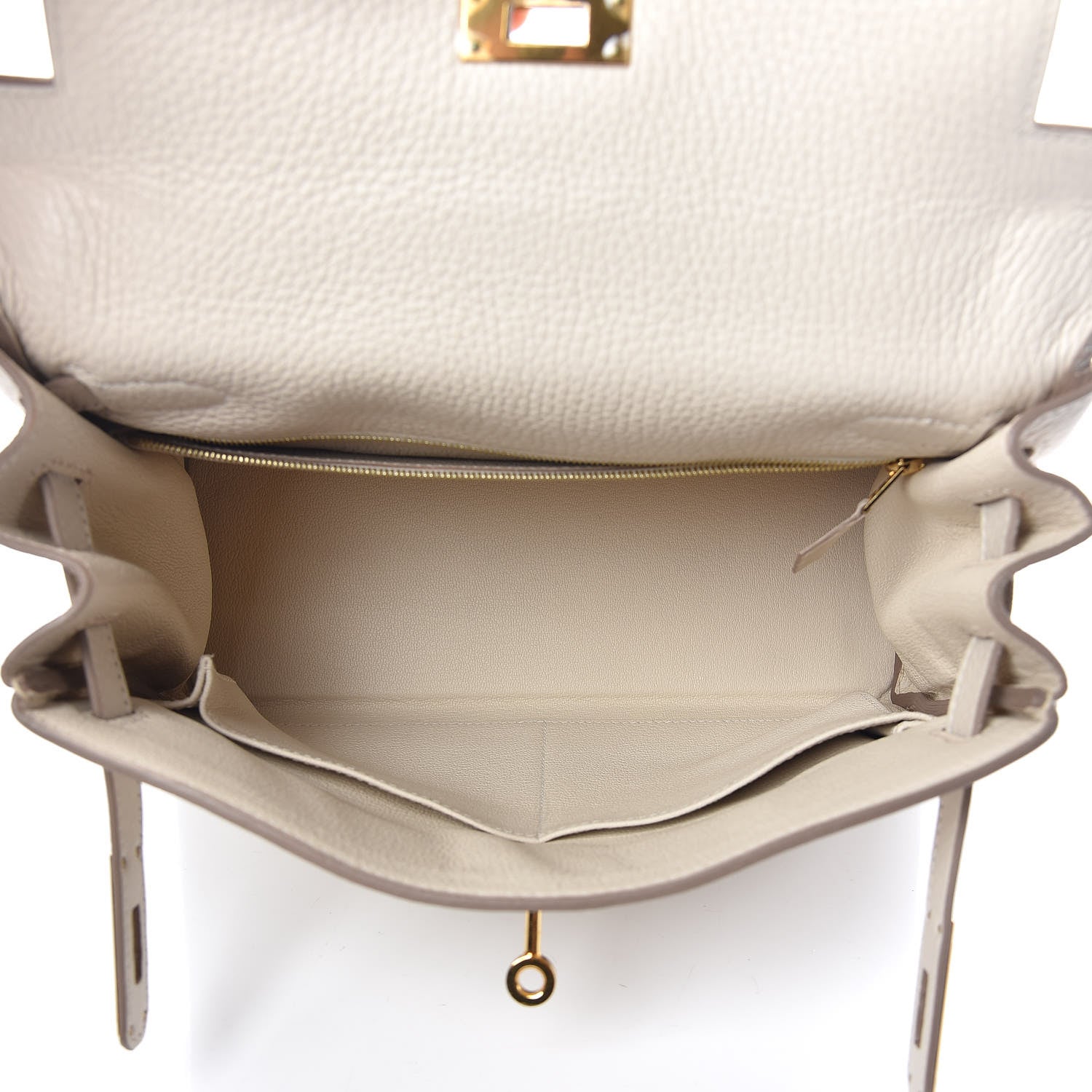 Hermes Taurillon Clemence Kelly Retourne 28 Craie 7 of 46