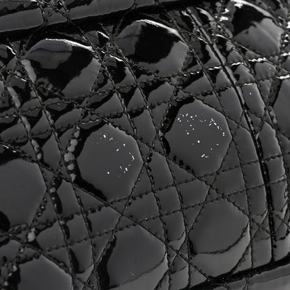Christian Dior Patent Cannage New Lock Flap Black 14 of 19