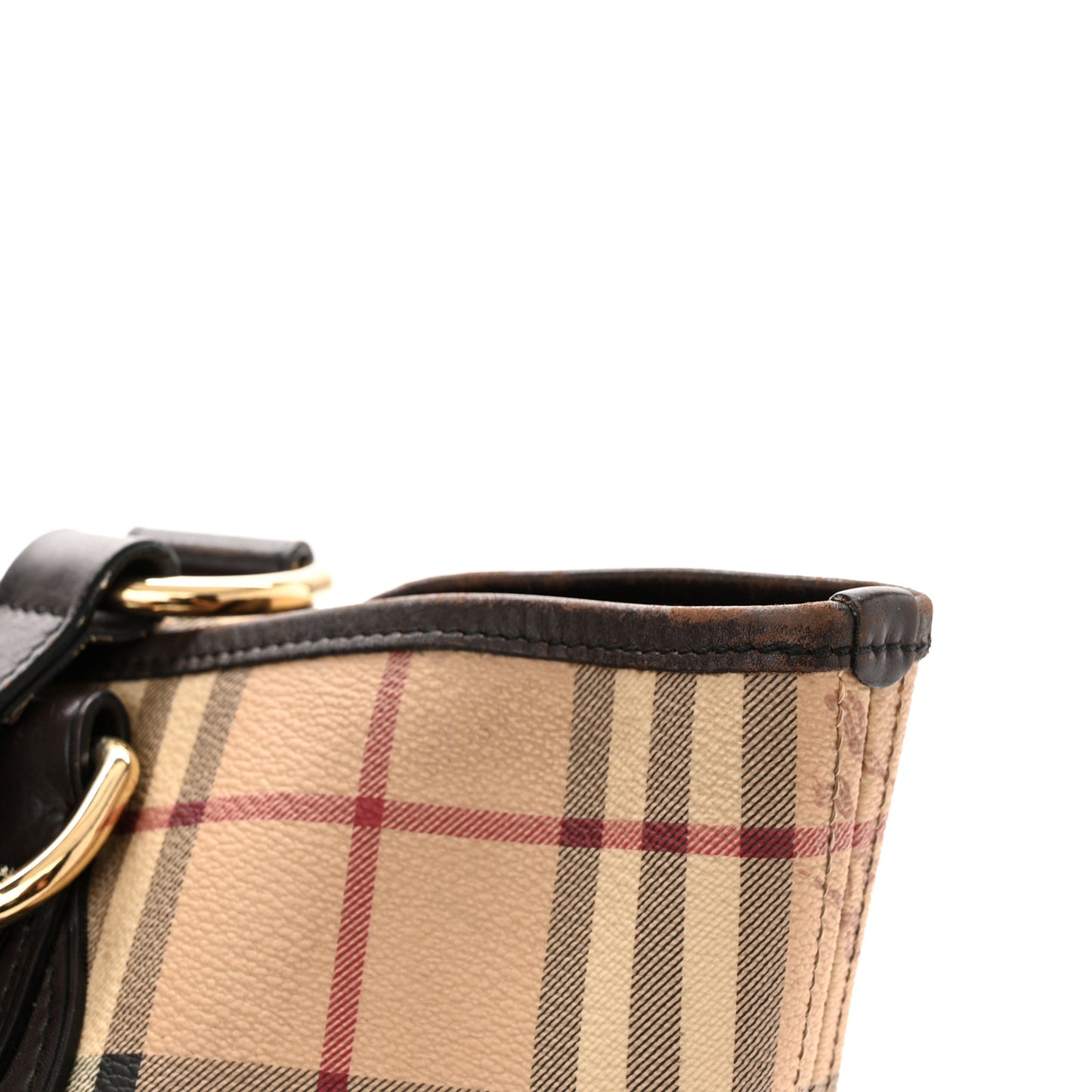Haymarket Check Large Nick Tote Chocolate