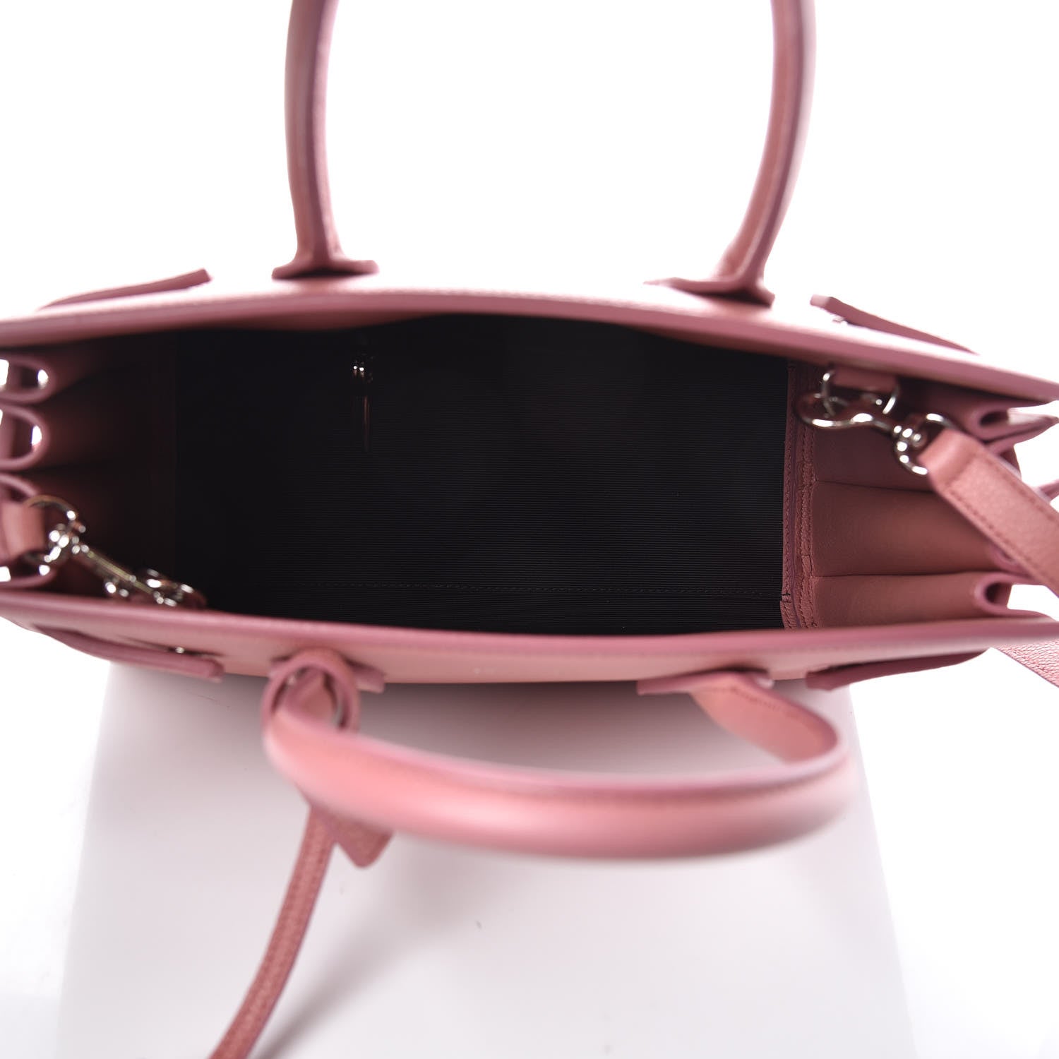 Saint Laurent Grained Calfskin Baby Sac De Jour Dark Rose 5 of 11