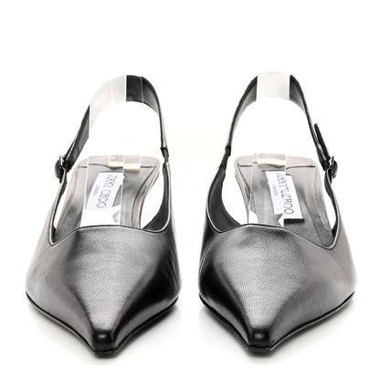 Jimmy Choo Nappa Amel 50 Slingback Pumps 41.5 Black 2 of 12