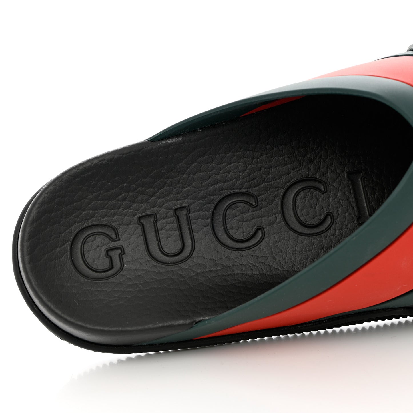 Rubber Web Mens Criss Cross Slide Sandals 10 Green Red