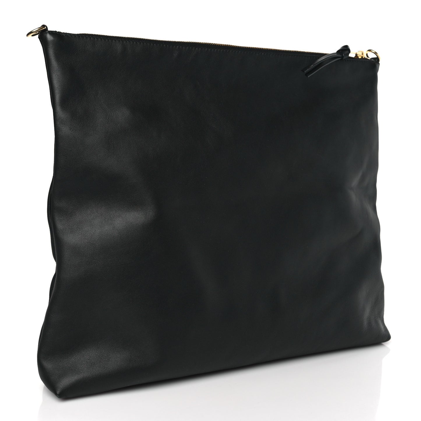 Soft Calf Softy Shoulder Bag Black