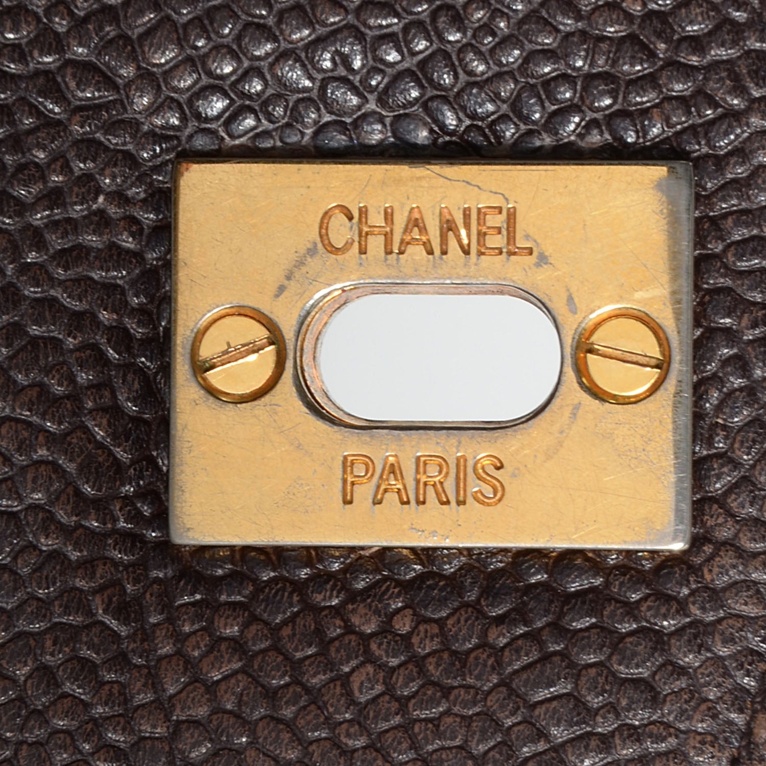 Chanel Caviar Flap Shoulder Bag Dark Brown 9 of 9