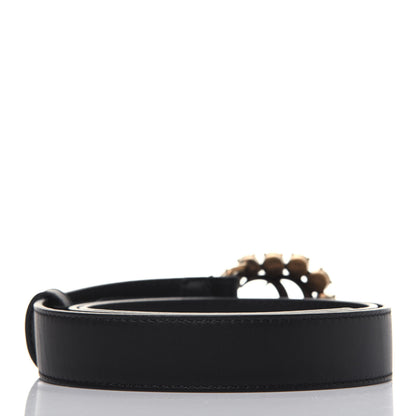 Gucci Calfskin Crystal Double G 30mm Belt 80 32 Black 2 of 6