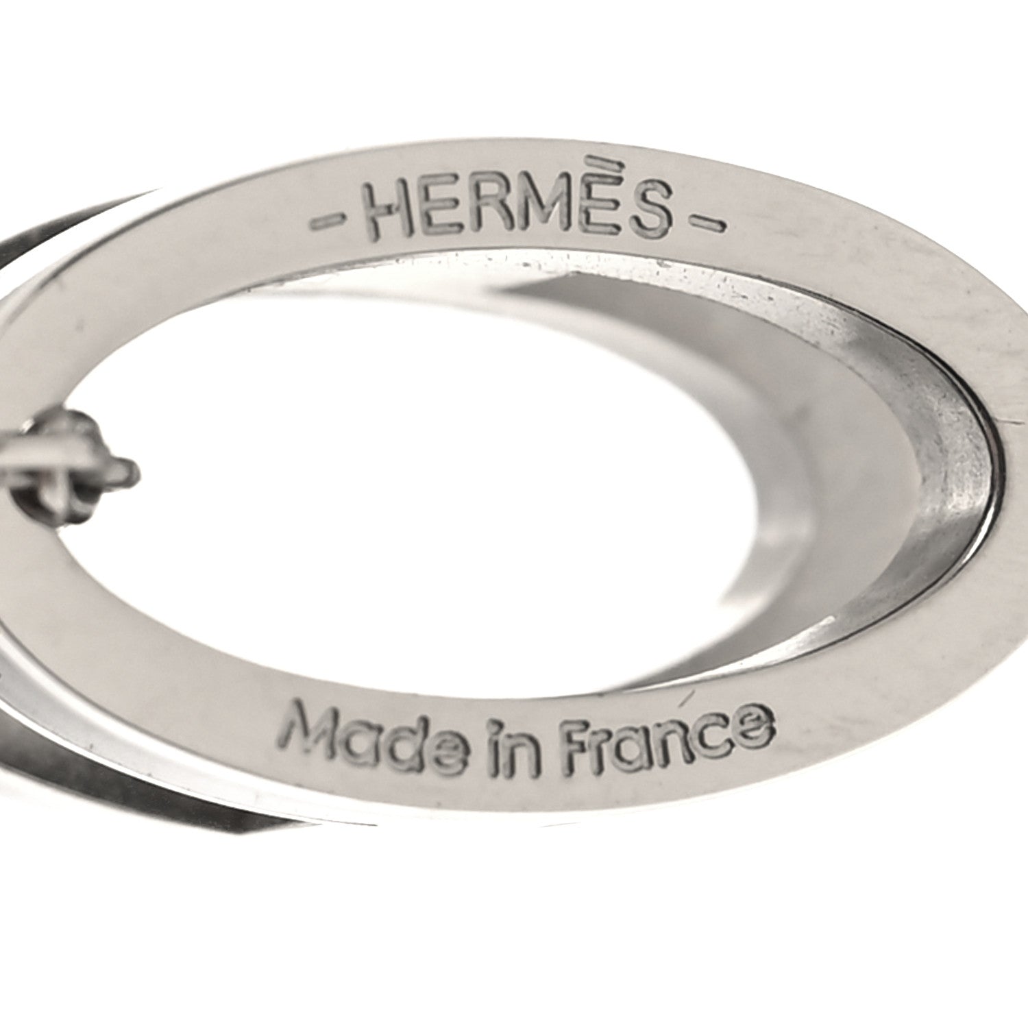 Hermes Lacquered Palladium Pop H Pendant Necklace Black 5 of 5