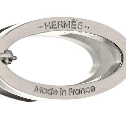 Hermes Lacquered Palladium Pop H Pendant Necklace Black 5 of 5