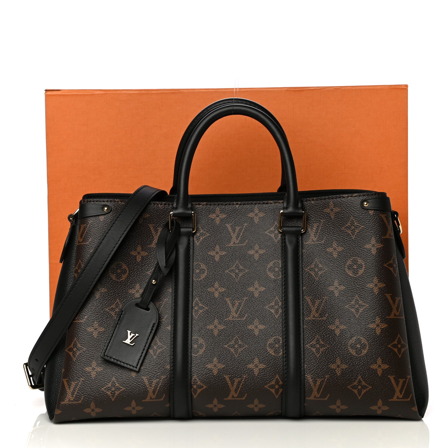 Louis Vuitton Monogram Soufflot MM Black 12 of 16