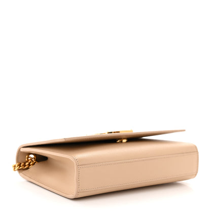 Saint Laurent Grain De Poudre Small Monogram Kate Satchel Nude Powder 4 of 11