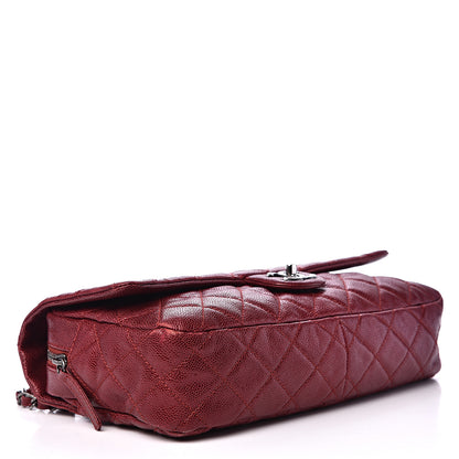 Chanel Caviar Quilted Jumbo Easy Flap Red 3 of 13