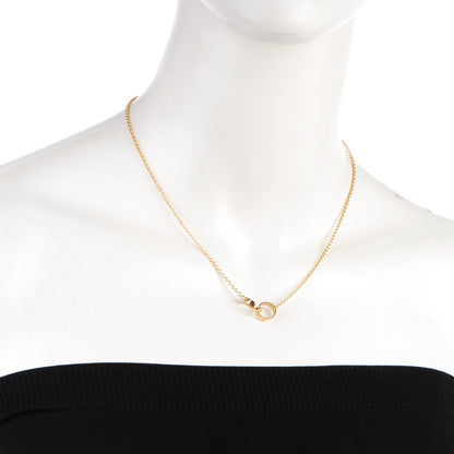 Cartier 18K Yellow Gold Interlocking LOVE Necklace 2 of 5