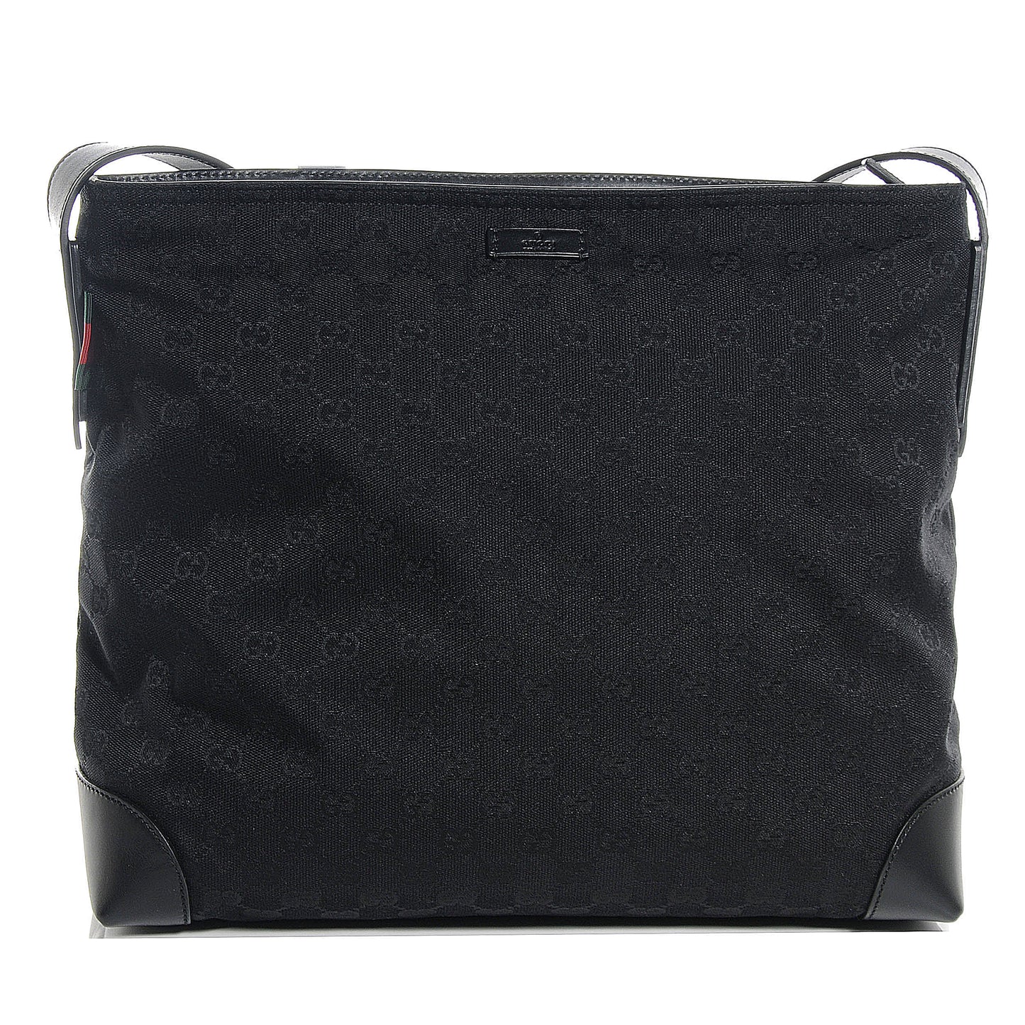 Monogram Canvas Messenger Bag Black