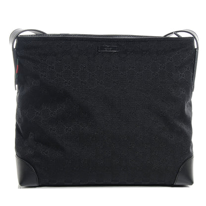 Gucci Monogram Canvas Messenger Bag Black 1 of 7