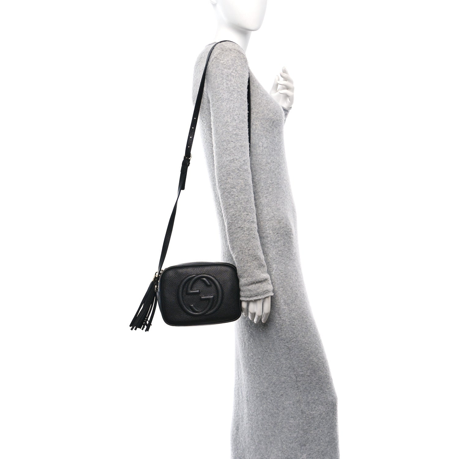 Gucci Pebbled Calfskin Small Soho Disco Bag Black 2 of 10