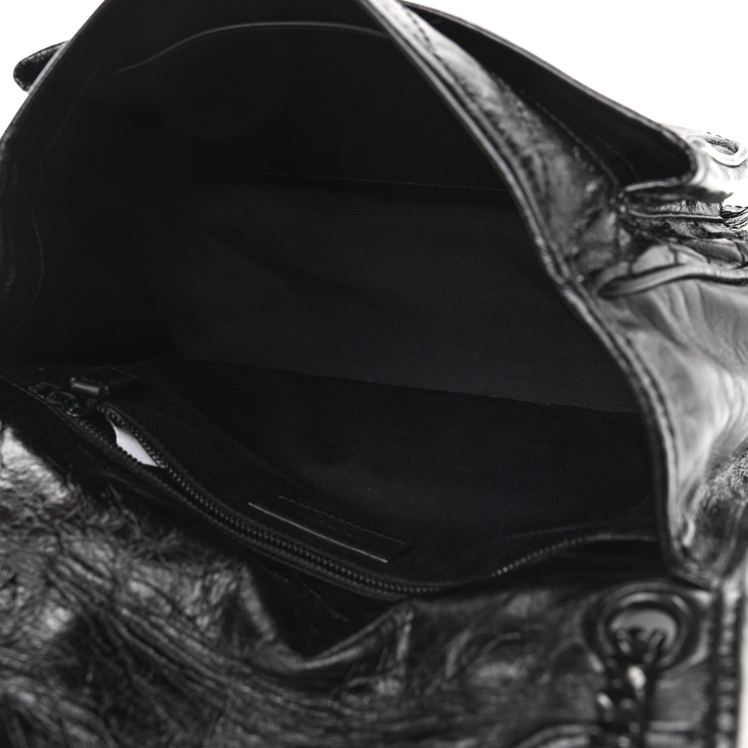 Saint Laurent Crinkled Calfskin Matelasse Monogram Medium Niki Chain Satchel Black 5 of 9