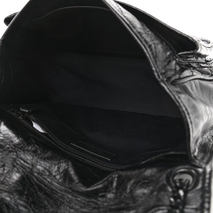 Saint Laurent Crinkled Calfskin Matelasse Monogram Medium Niki Chain Satchel Black 5 of 9