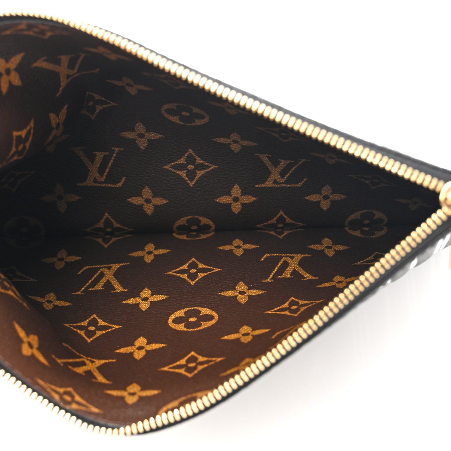 Louis Vuitton Calfskin Neverfull Inside Out MM Pochette Black 5 of 6
