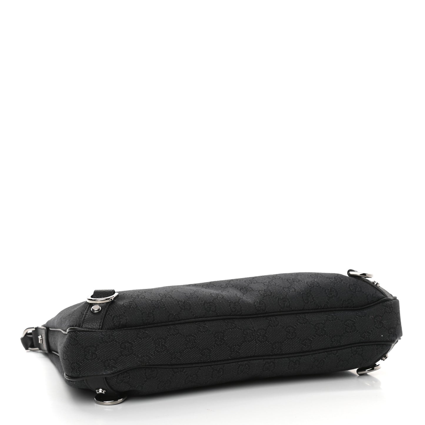 Denim Monogram Abbey D Ring Hobo Black